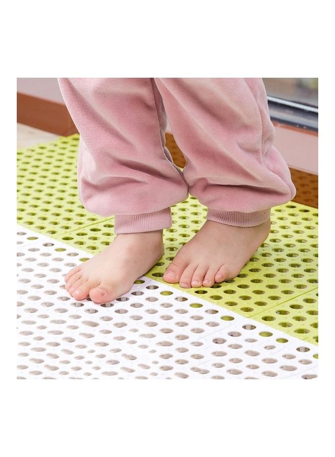 4 Pieces Non-slip Shower Bathroom Square Mat Assorted 30x8x30cm