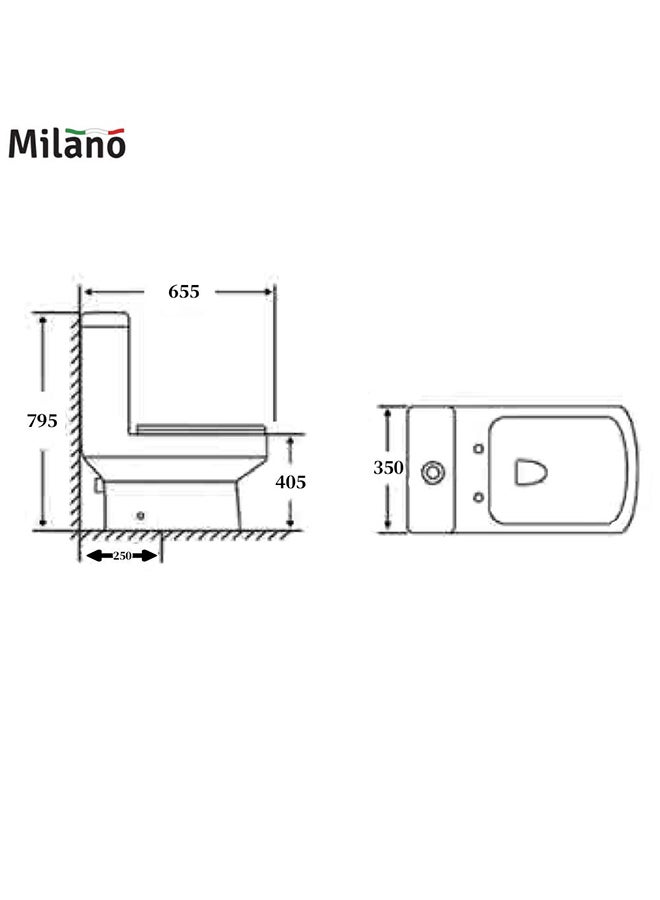 Verdi Wc S Trap Ceramic Wc S Trap Water Closet WC S Trap For Bathroom Commercial Lavatories L 65 X W 36.5 X H 79 Cm White