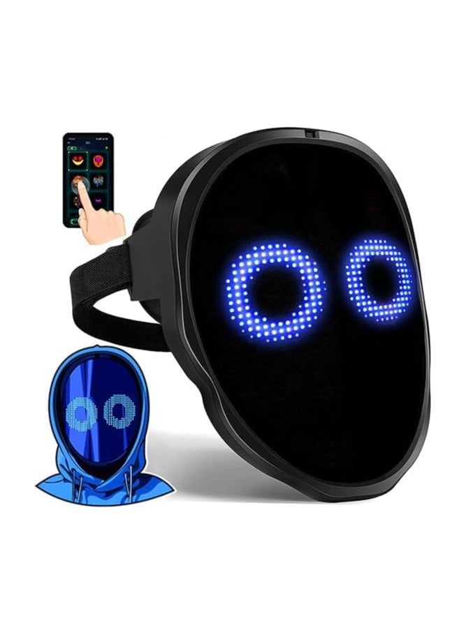 LED Face Mask with Bluetooth Programmable,  App Controlled,Customizable Shining Mask