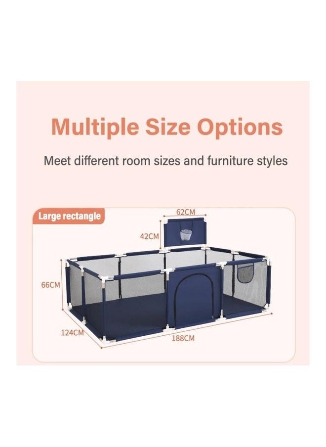 Foldable Playpen Activity Center Room Tent 122x182x66cm