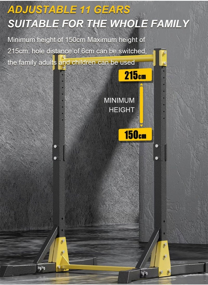 Gymnastics Bars,Adjustable Height Gymnastic Horizontal Bars,Junior Training Bar Children Folding Training Monkey Bars for Kids Home Gym Equipment with Rings, Swings and Sandbags