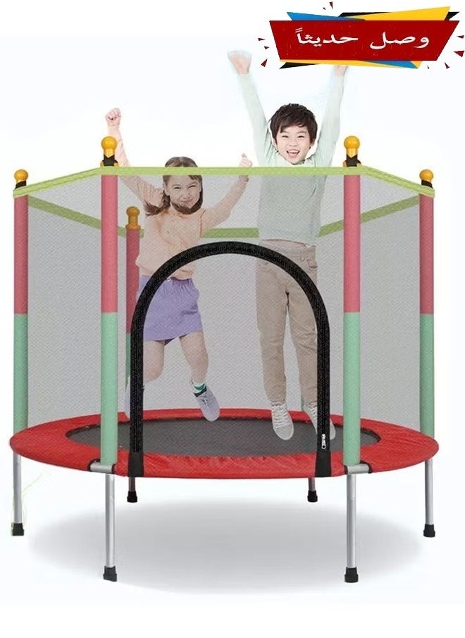 trampoline for outdoor and indoor with a safe and strong mesh for a fun and safe time