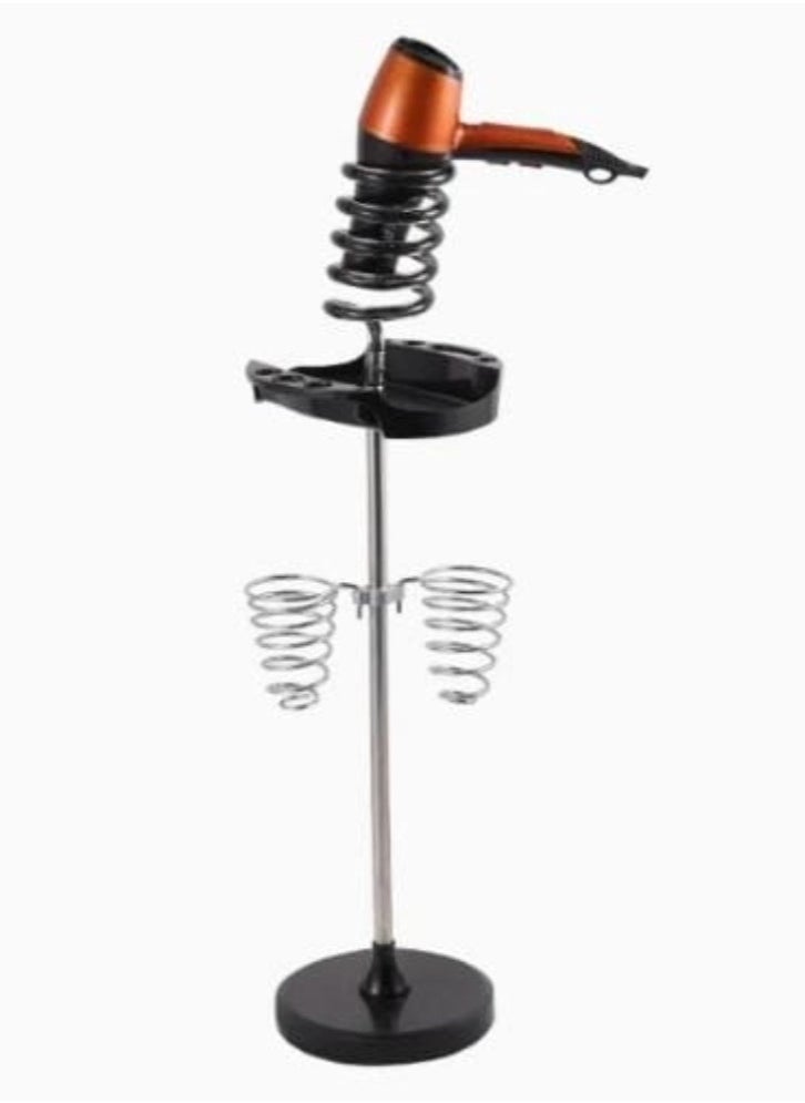 Lilburn Hair Dryer Stand, Twisty Style Acrylic Top Holder, Hair Styling Appliances with Tray Two Spiral Holders and Heavy Base for Hair Dryer, Flat Iron, Curling Stick,Hair Straightener, Brush