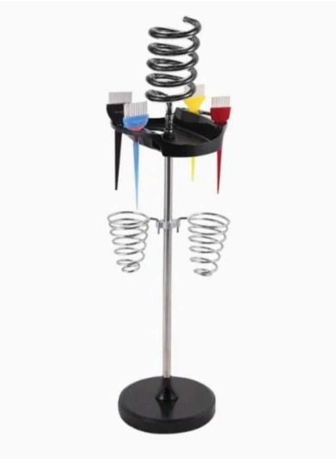 Lilburn Hair Dryer Stand, Twisty Style Acrylic Top Holder, Hair Styling Appliances with Tray Two Spiral Holders and Heavy Base for Hair Dryer, Flat Iron, Curling Stick,Hair Straightener, Brush