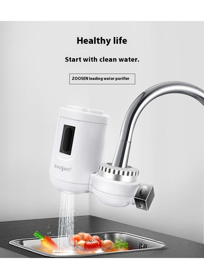 7-Level Dust Removal Tap Faucet Water Purifier White 150*115*65mm