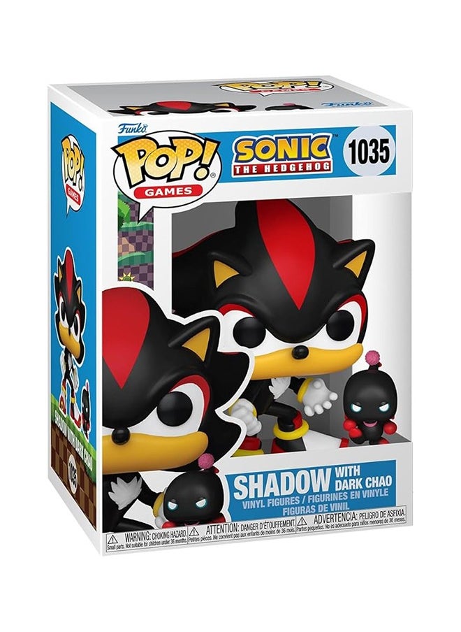 Pop & Buddy! Games: Sonic - Shadow w/Dchaos, Collectable Vinyl Figure - Gift Idea - Official Merchandise - Toys for Kids & Adults - Movies Fans - Model Figure for Collectors and Display