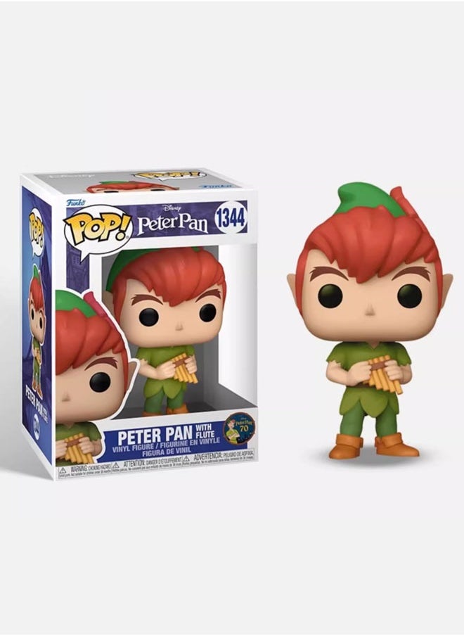 Funko Pop Disney Peter Pan with Flute 1344 Vinyl Action Figure Toys Dolls for Kids