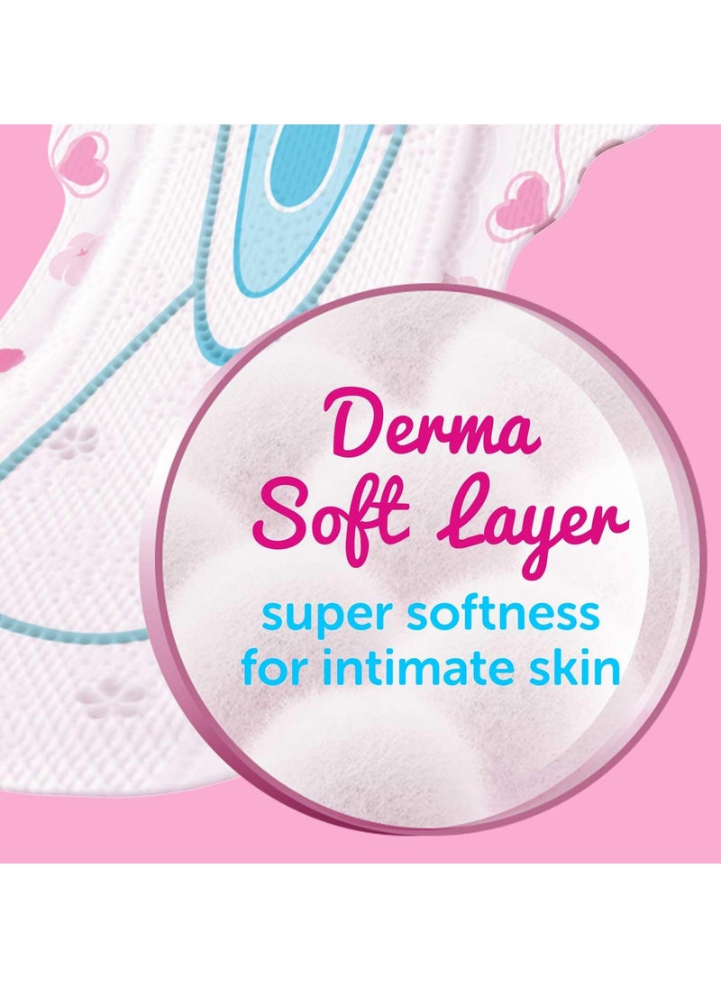 Whisper ultra skin love soft SANITARY PADS, 50 XL PADS, COTTONY SOFT, OUR #1 SOFTNESS, IRRITATION FREE, FOR INTIMATE SKIN, DISPOSABLE WRAPPER