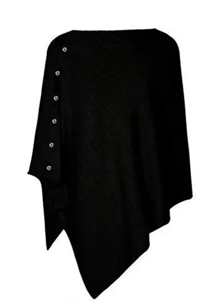 Blooming Blossom - Multi-Use Nursing Cover Poncho - Black