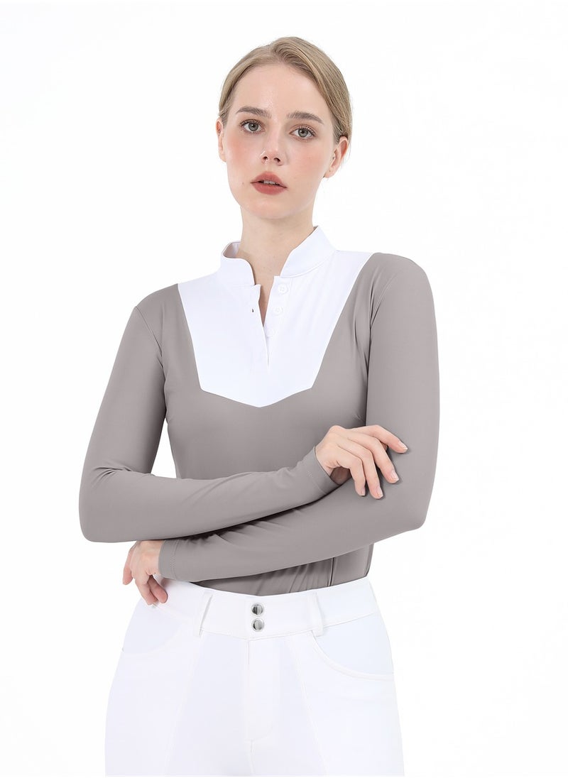 Equestrian Shirts Longsleeve Riding Top Women