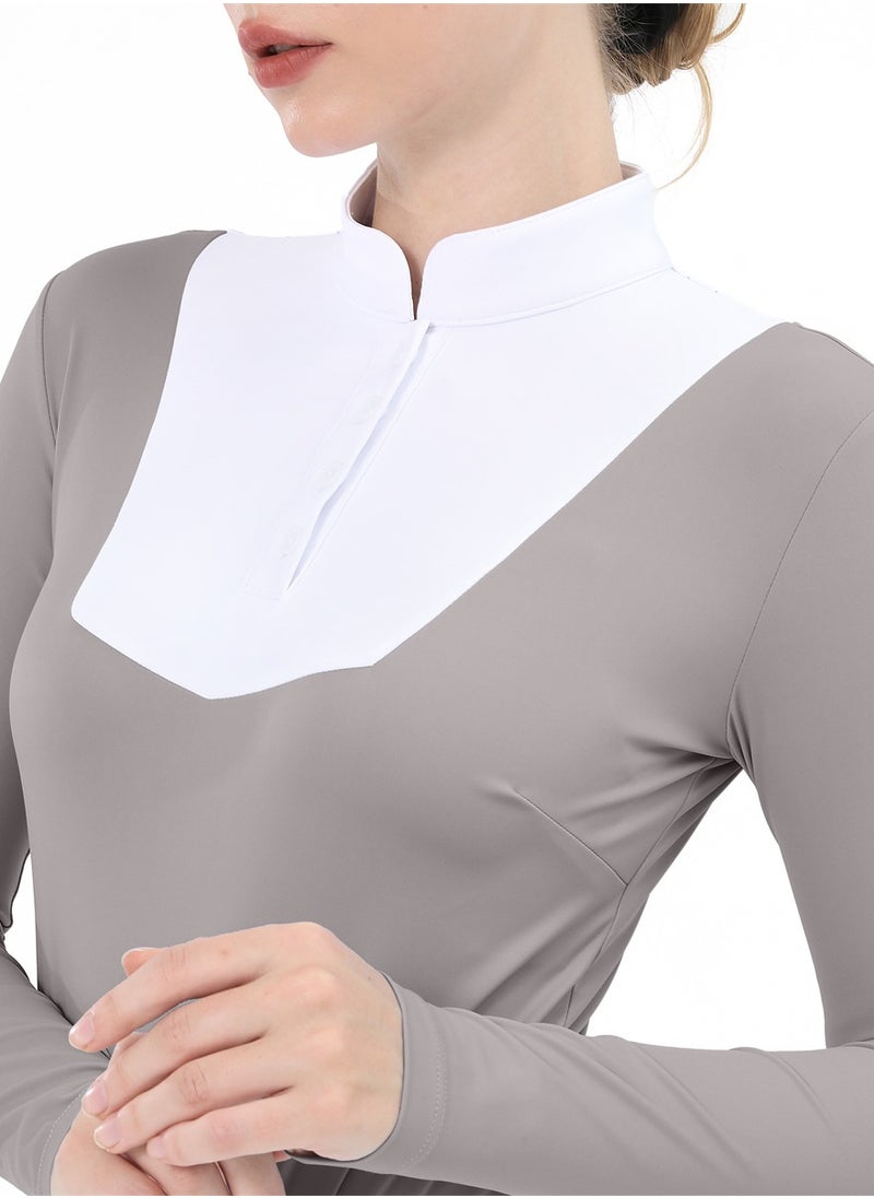 Equestrian Shirts Longsleeve Riding Top Women