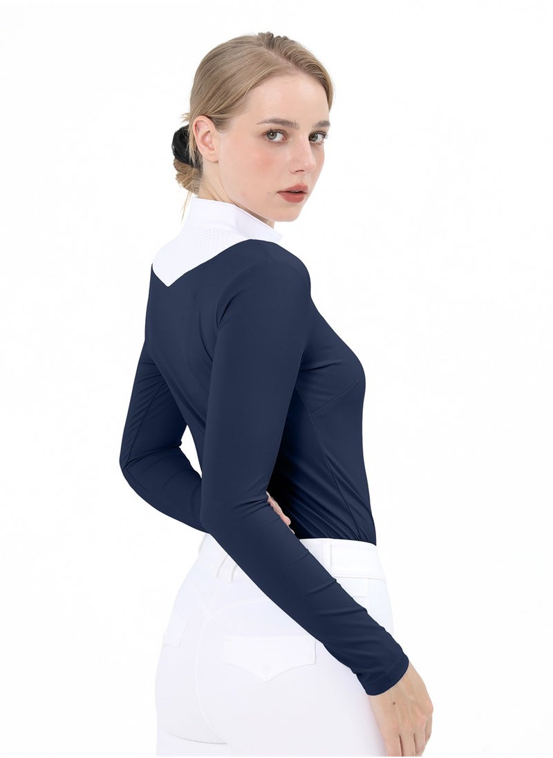 Equestrian Shirts Longsleeve Riding Top Women