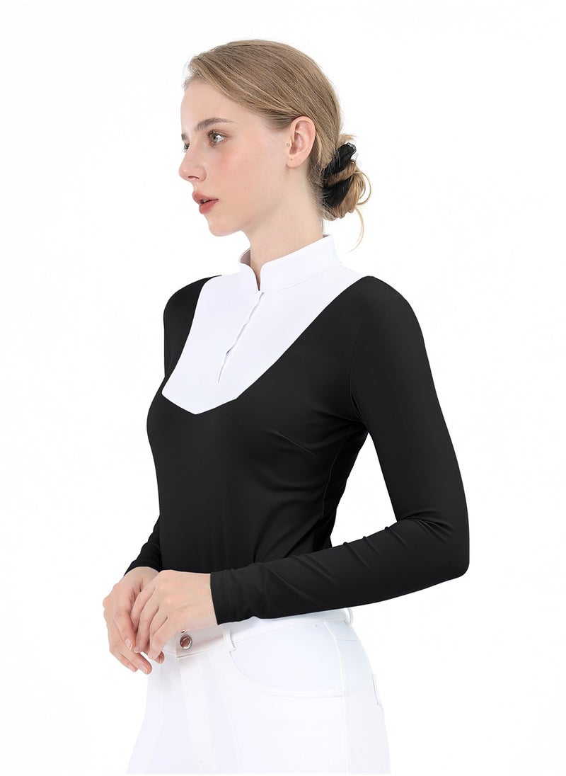 Equestrian Shirts Longsleeve Riding Top Women