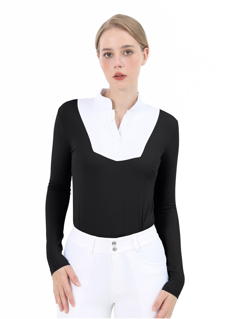 Equestrian Shirts Longsleeve Riding Top Women