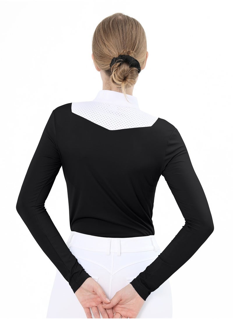 Equestrian Shirts Longsleeve Riding Top Women