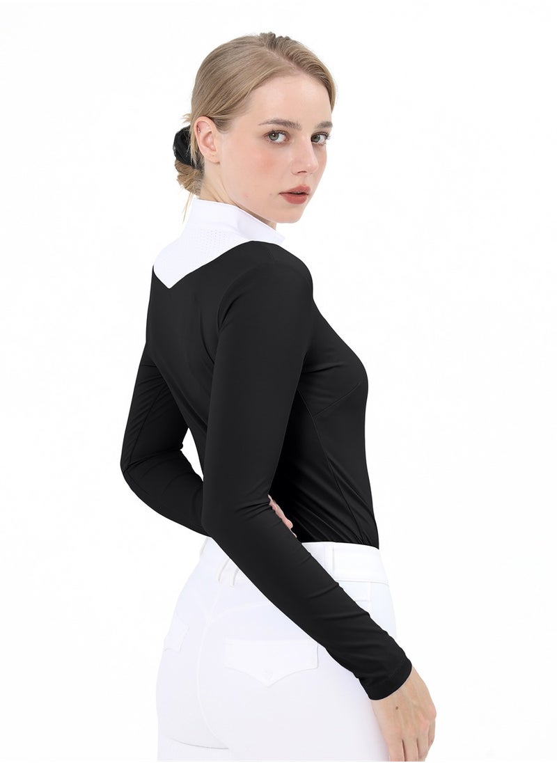 Equestrian Shirts Longsleeve Riding Top Women