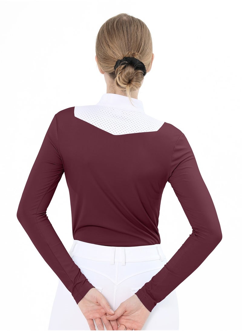 Equestrian Shirts Longsleeve Riding Top Women