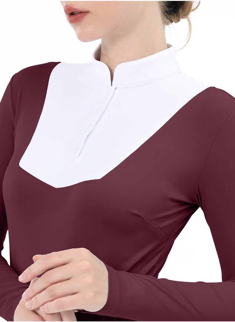 Equestrian Shirts Longsleeve Riding Top Women