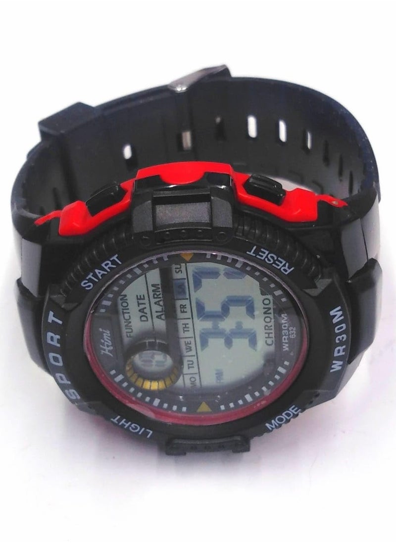 Children Digital Sports Watches, Water Resistant, Set of 12