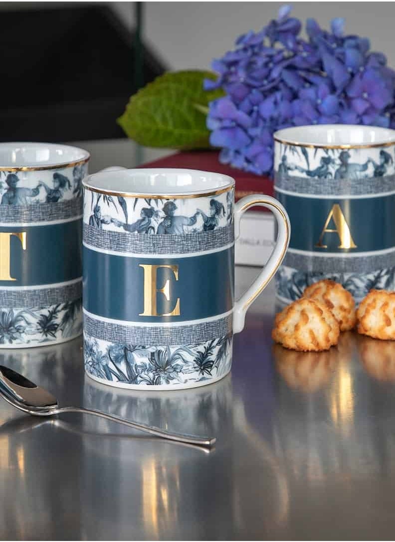 BACI MILANO - MUG - LETTER D - PORCELAIN