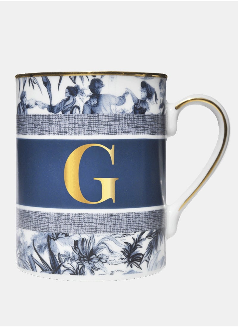 BACI MILANO - MUG - LETTER G - PORCELAIN