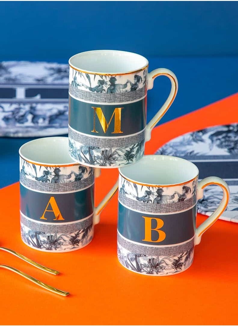 BACI MILANO - MUG - LETTER G - PORCELAIN