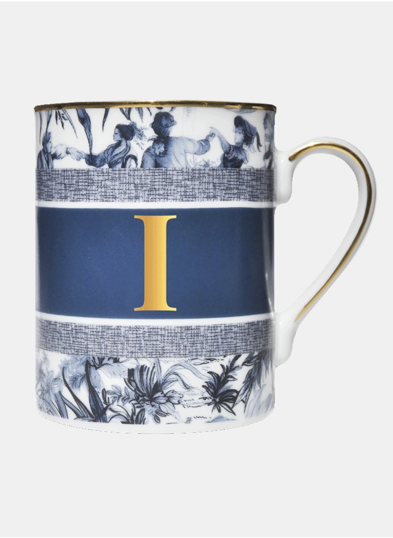 BACI MILANO - MUG - LETTER I - PORCELAIN