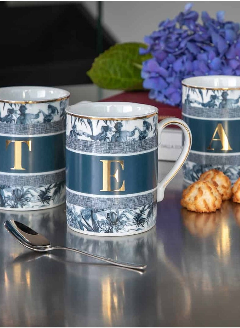 BACI MILANO - MUG - LETTER I - PORCELAIN