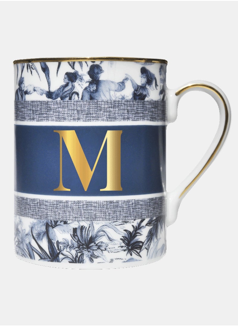 BACI MILANO - MUG - LETTER M - PORCELAIN