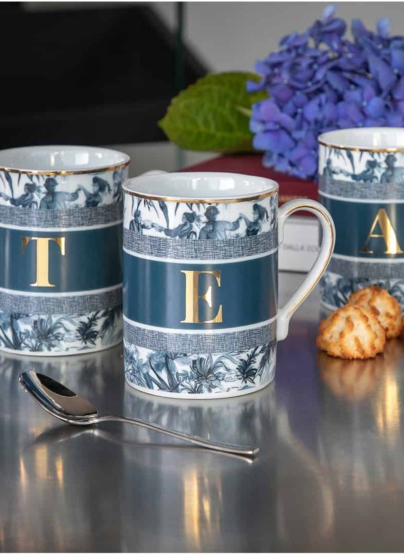 BACI MILANO - MUG - LETTER M - PORCELAIN