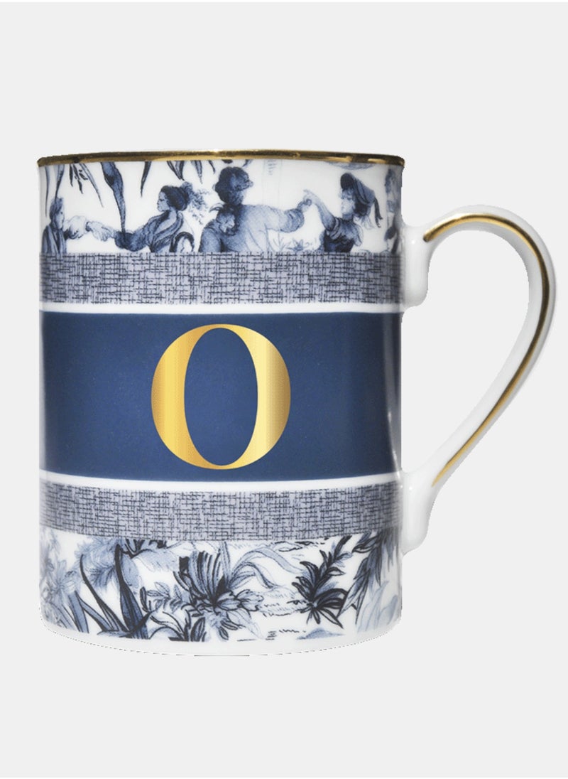 BACI MILANO - MUG - LETTER O - PORCELAIN