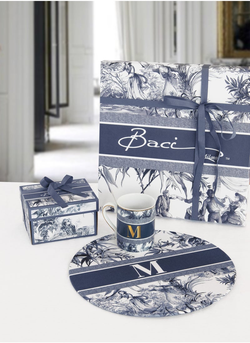 BACI MILANO - MUG - LETTER O - PORCELAIN