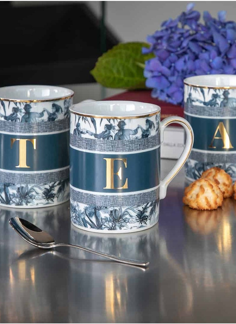 BACI MILANO - MUG - LETTER O - PORCELAIN