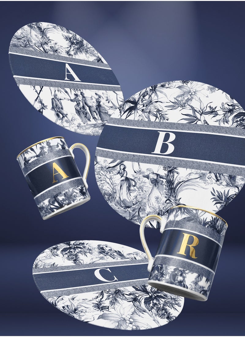 BACI MILANO - MUG - LETTER R - PORCELAIN