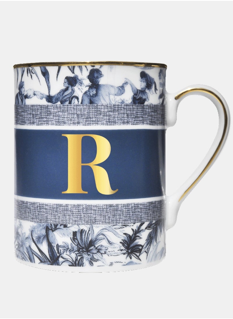 BACI MILANO - MUG - LETTER R - PORCELAIN