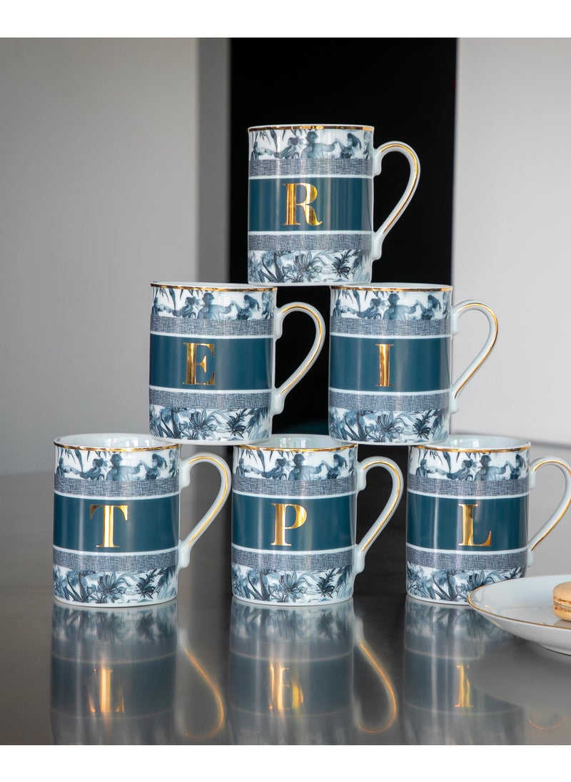 BACI MILANO - MUG - LETTER R - PORCELAIN