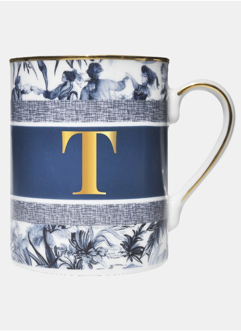 BACI MILANO - MUG - LETTER T - PORCELAIN