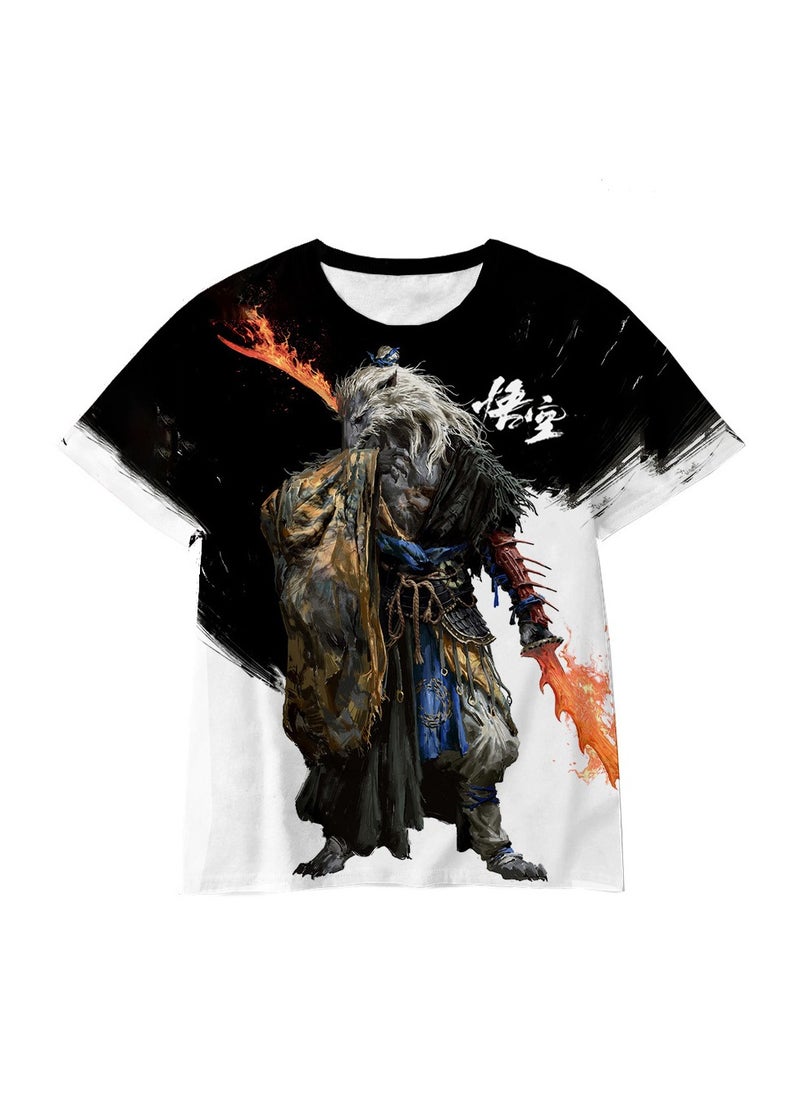 Black Myth Wukong Game Quick Drying Short Sleeved T-shirt for Men And Women