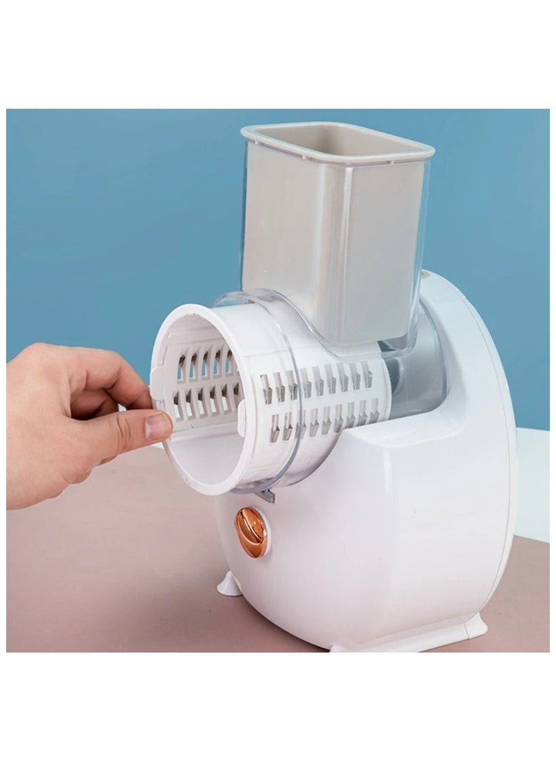 Efficient Cutting Device Multifunctional Electric Vegetable Cutter Food Chopper Easy Fast Tool ABS