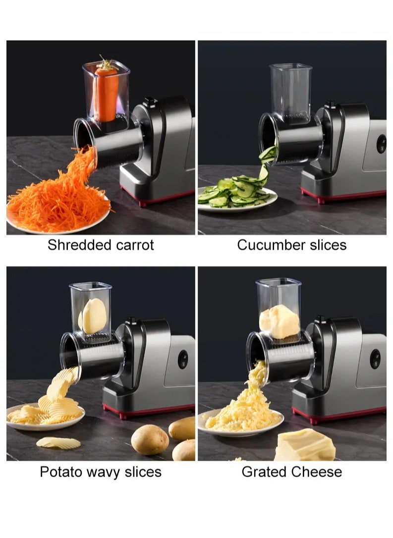 Electric vegetable slicer with stainless steel blades, multifunction processor, potato, cucumber, carrot slicer, 220V,