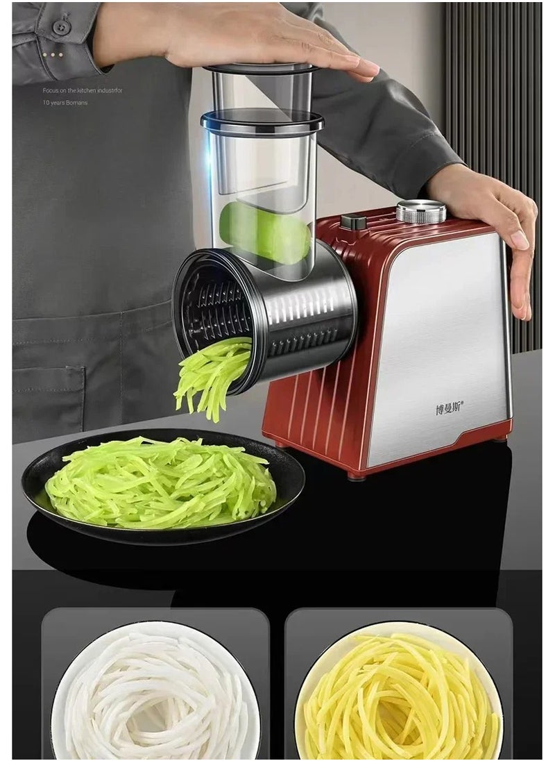 Multifunctional Electric Vegetable Chopper, Home Chopping, Frozen Meat Chopping, Shredding, Cooking, 1Pc