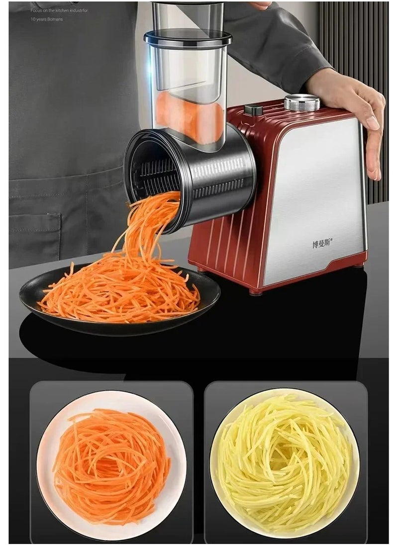 Multifunctional Electric Vegetable Chopper, Home Chopping, Frozen Meat Chopping, Shredding, Cooking, 1Pc