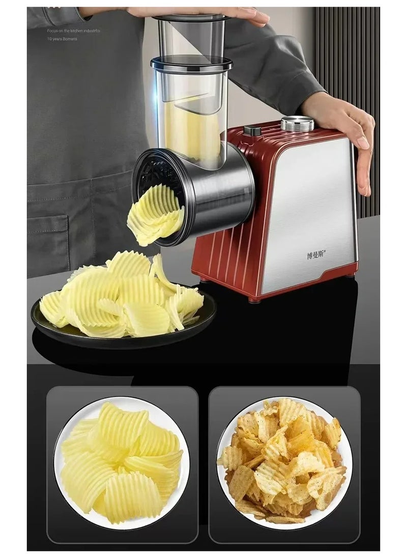 Multifunctional Electric Vegetable Chopper, Home Chopping, Frozen Meat Chopping, Shredding, Cooking, 1Pc