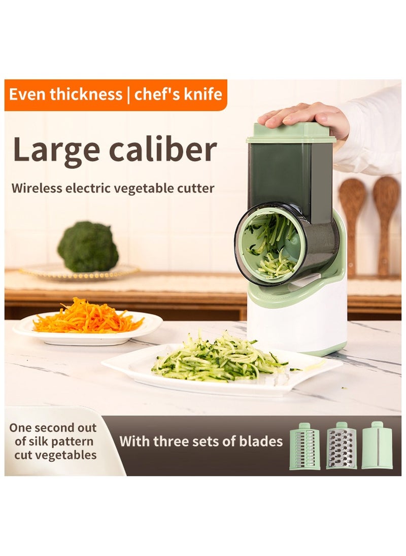 Multi-functional electric vegetable cutter household kitchen automatic shredding slicing injury prevention hand roller vegetable cutter shaver