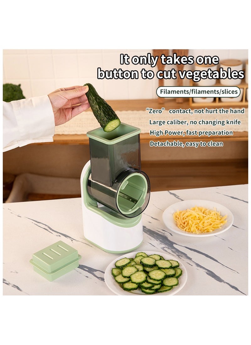 Multi-functional electric vegetable cutter household kitchen automatic shredding slicing injury prevention hand roller vegetable cutter shaver