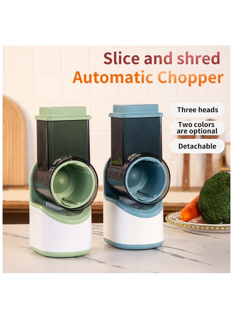 Multi-functional electric vegetable cutter household kitchen automatic shredding slicing injury prevention hand roller vegetable cutter shaver