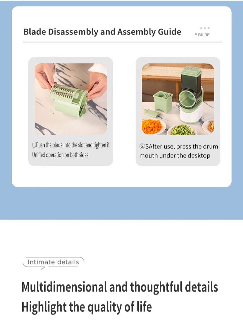 Multi-functional electric vegetable cutter household kitchen automatic shredding slicing injury prevention hand roller vegetable cutter shaver