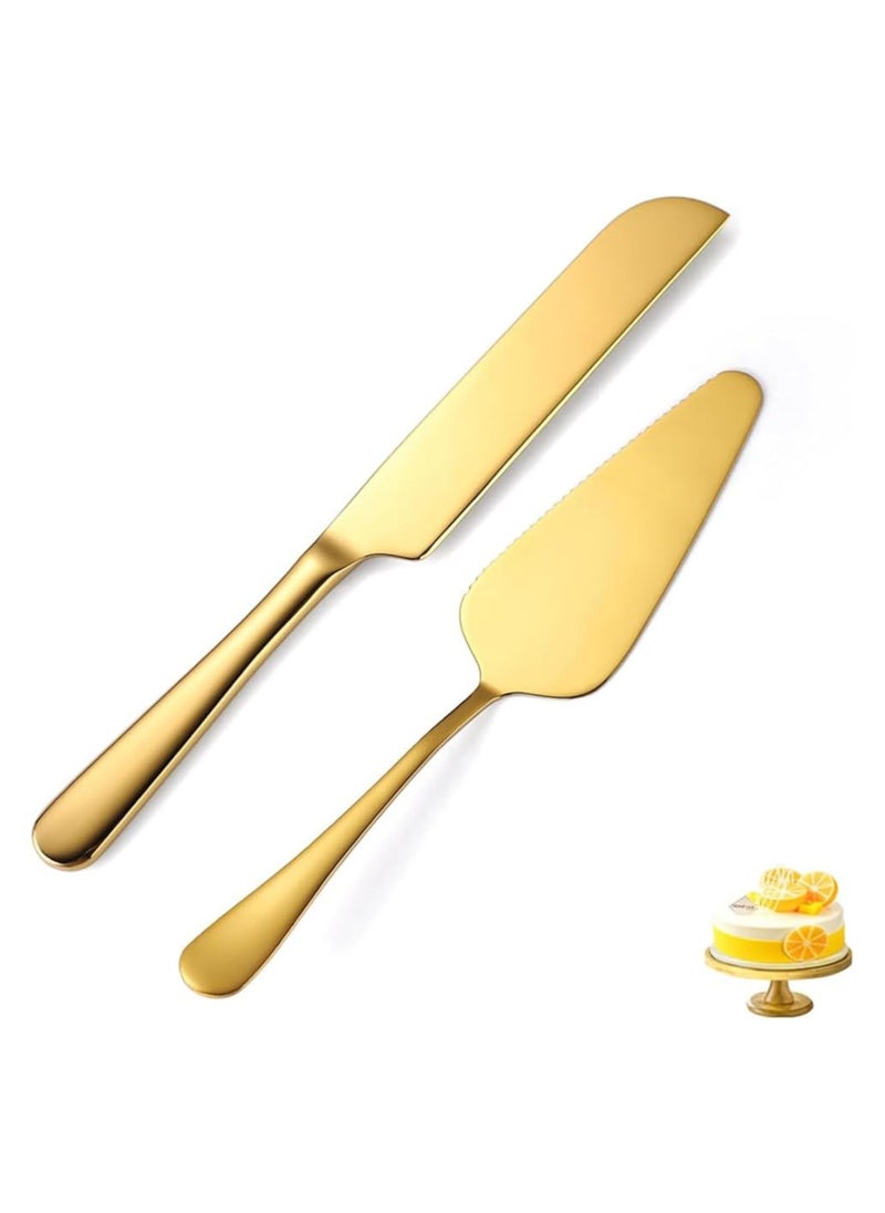 Golden Wedding Cake Cutting Set