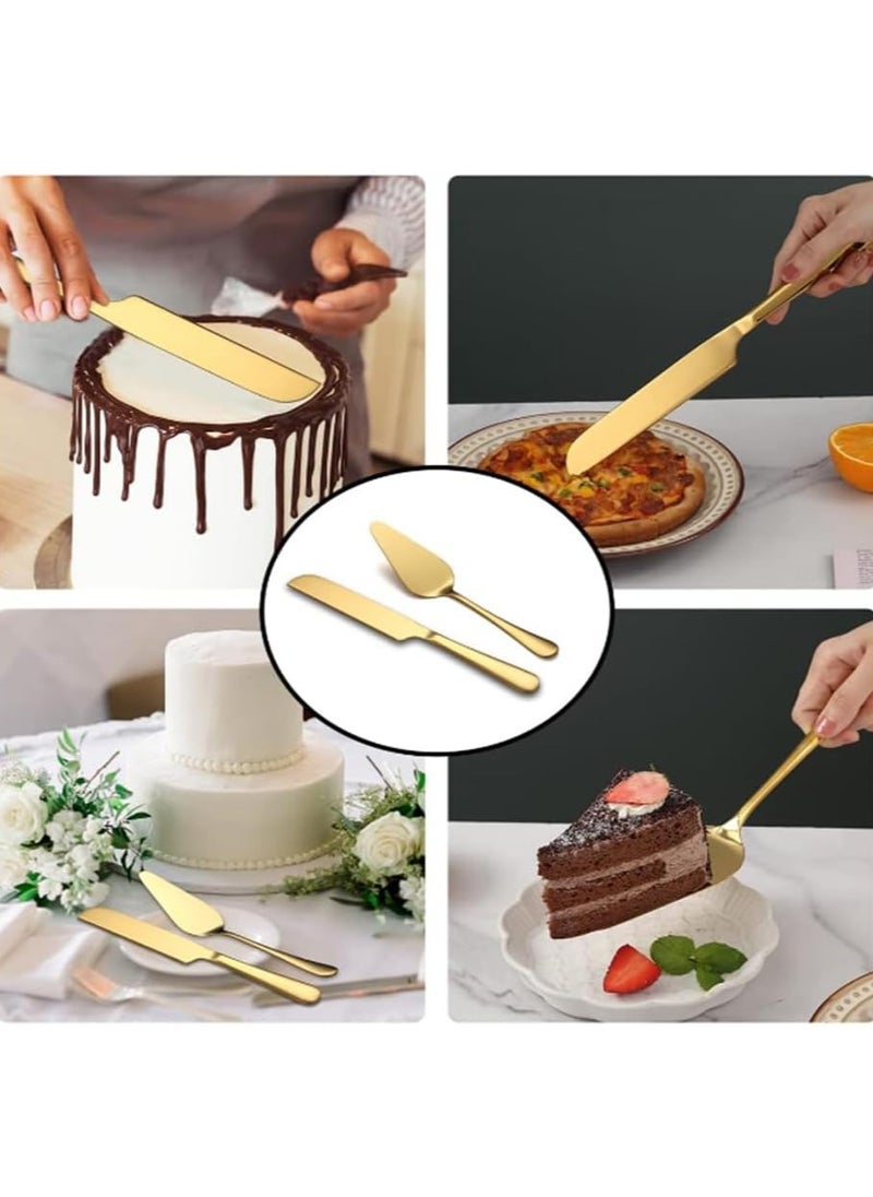 Golden Wedding Cake Cutting Set