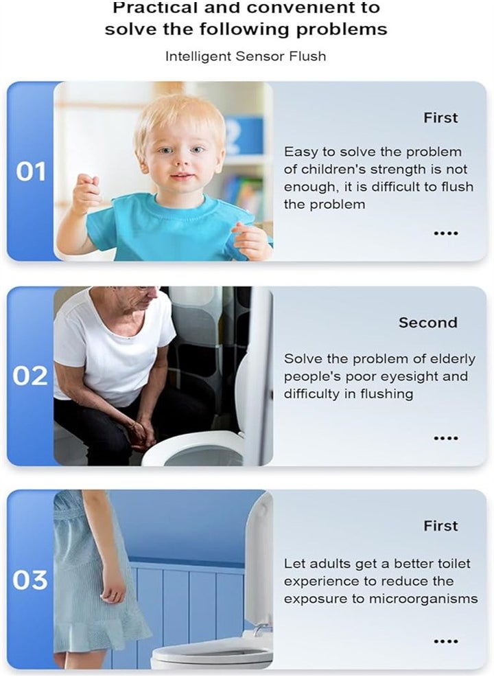 Smart sensor toilet cleaning machine, USB rechargeable, high sensitivity toilet cleaning machine with 1200mAh battery, perfect for home and hotel bathrooms